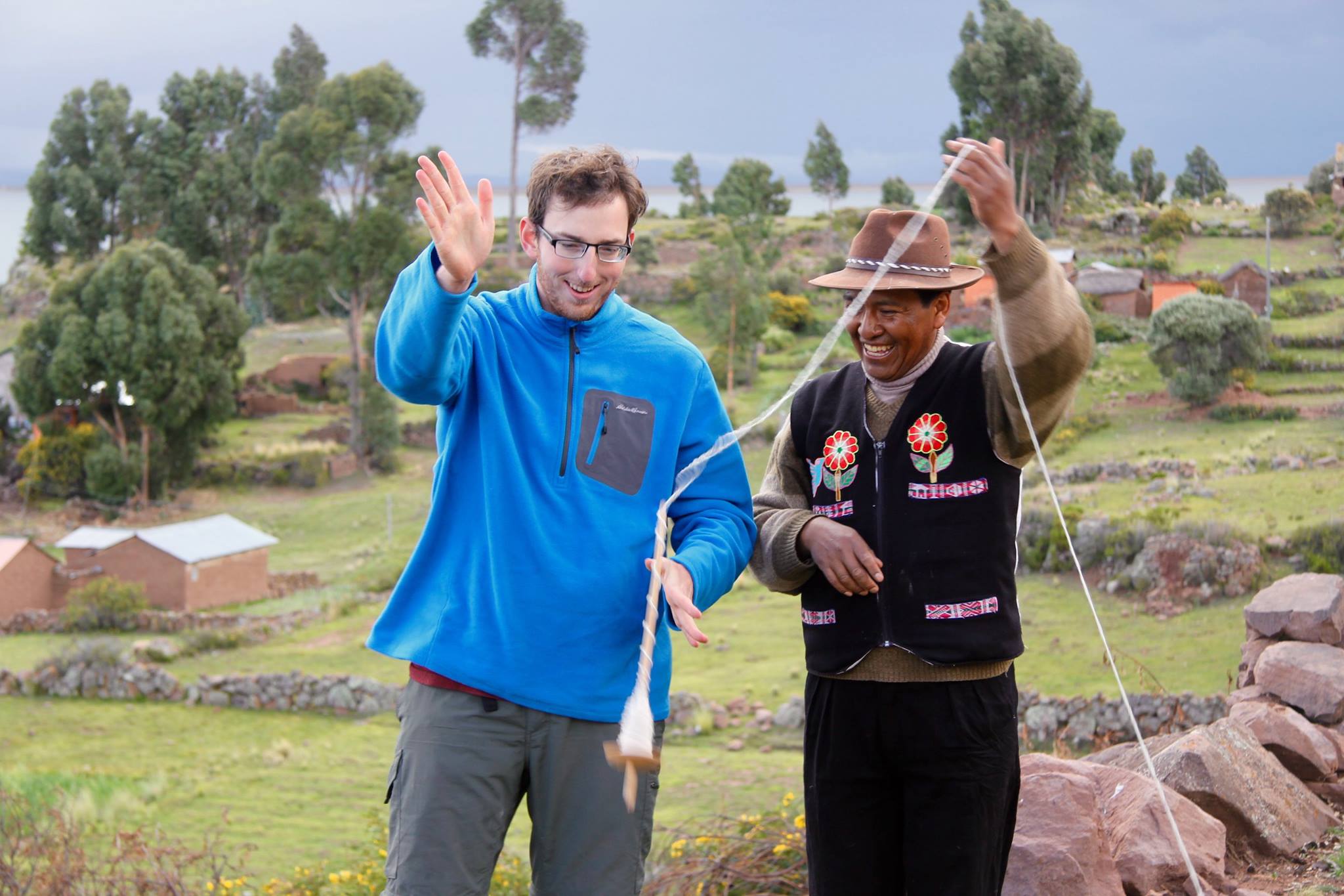 Group exploring Ecuador
