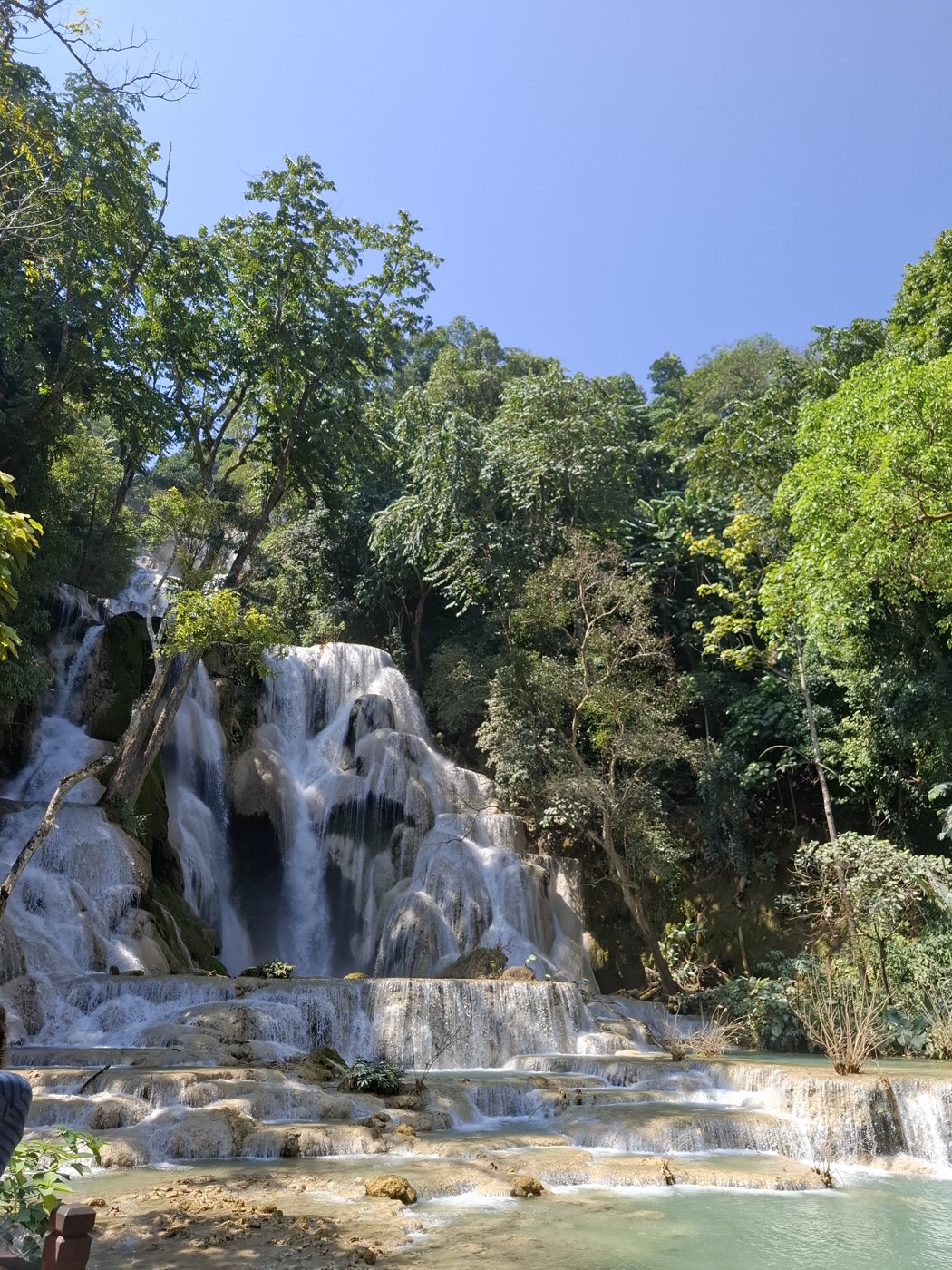 Turquoise cascades at Kuang Si